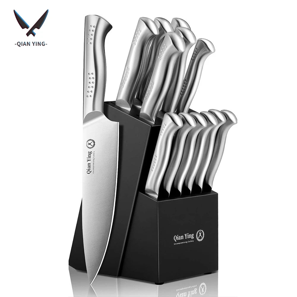 14-Piece Stainless Steel Cutting Knife Cutlery Holder Chef