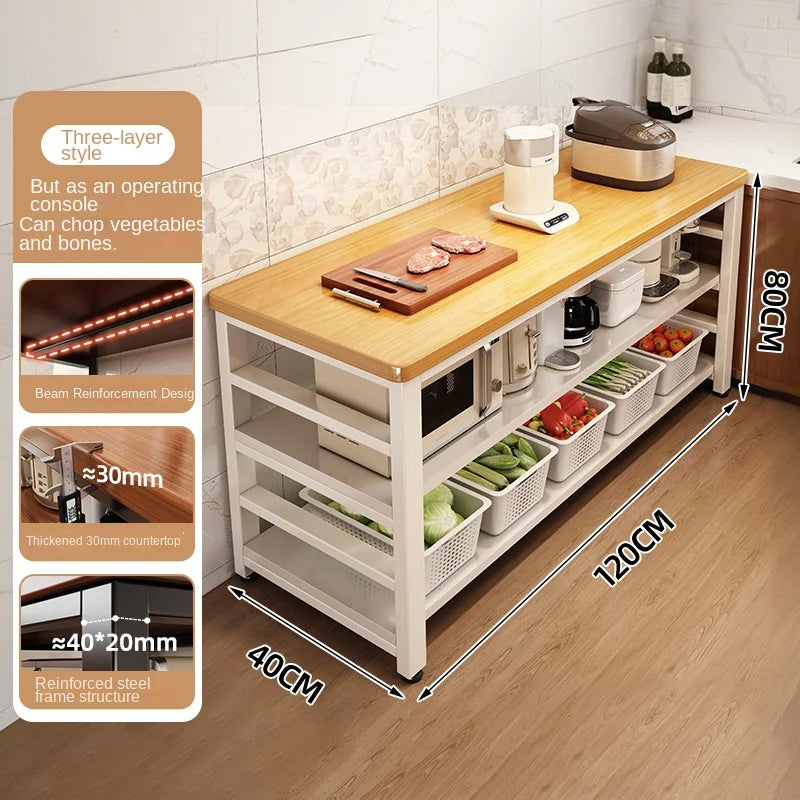 Storage Rack Floor-Standing Multi-Tiered Workbench Storage