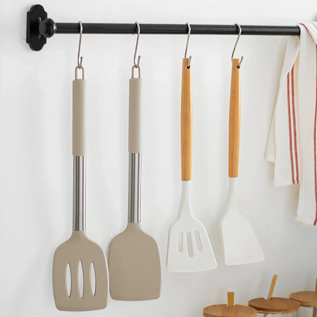 2pcs Stir Fry Spatula Steak Spatula Cooking Utensils