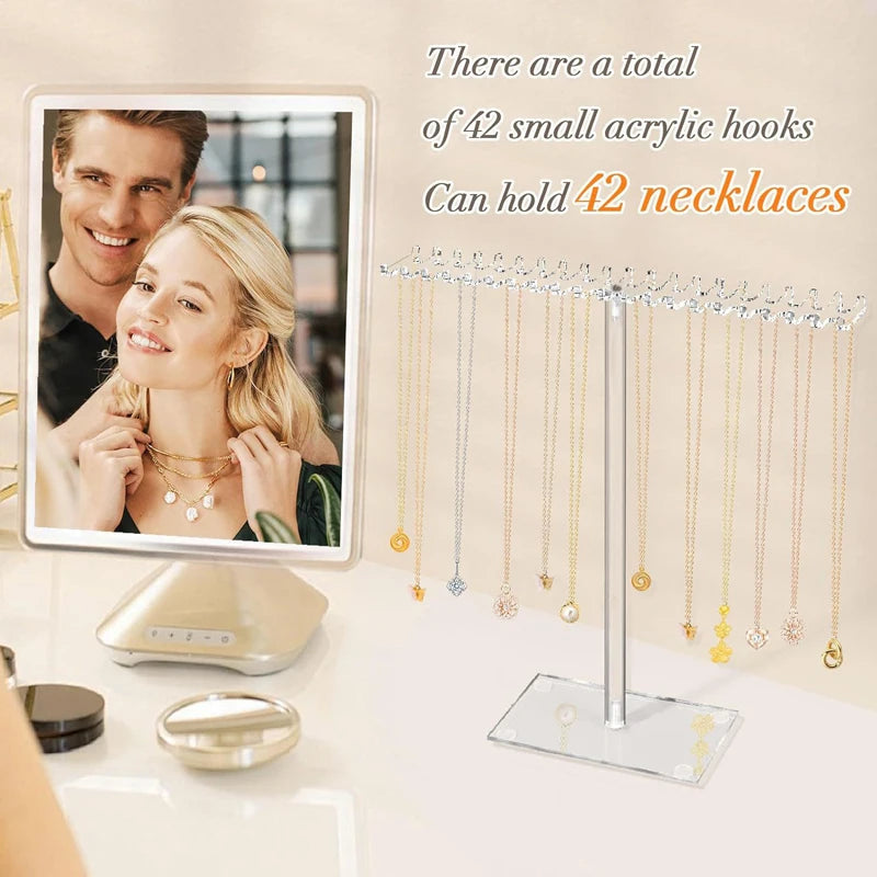 Diy Jewelry Organizer Display Stand Acrylic Necklace Hanging