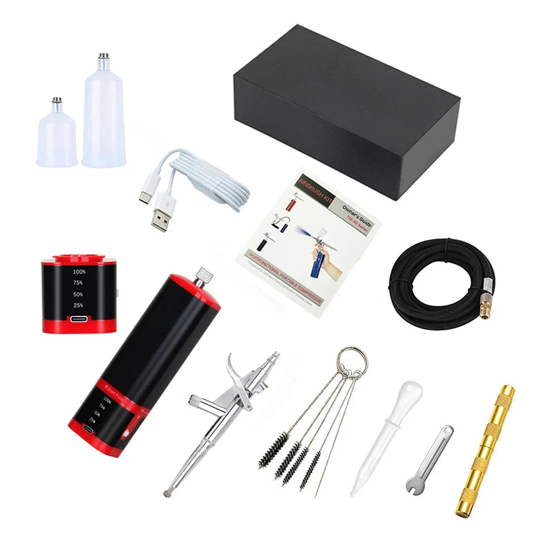 Tm100-116w Professional Mini Airbrush Compressor Kit Cake