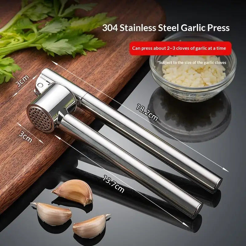 Garlic Press Mincer Squeezer Ergonomic Handle Multi Use