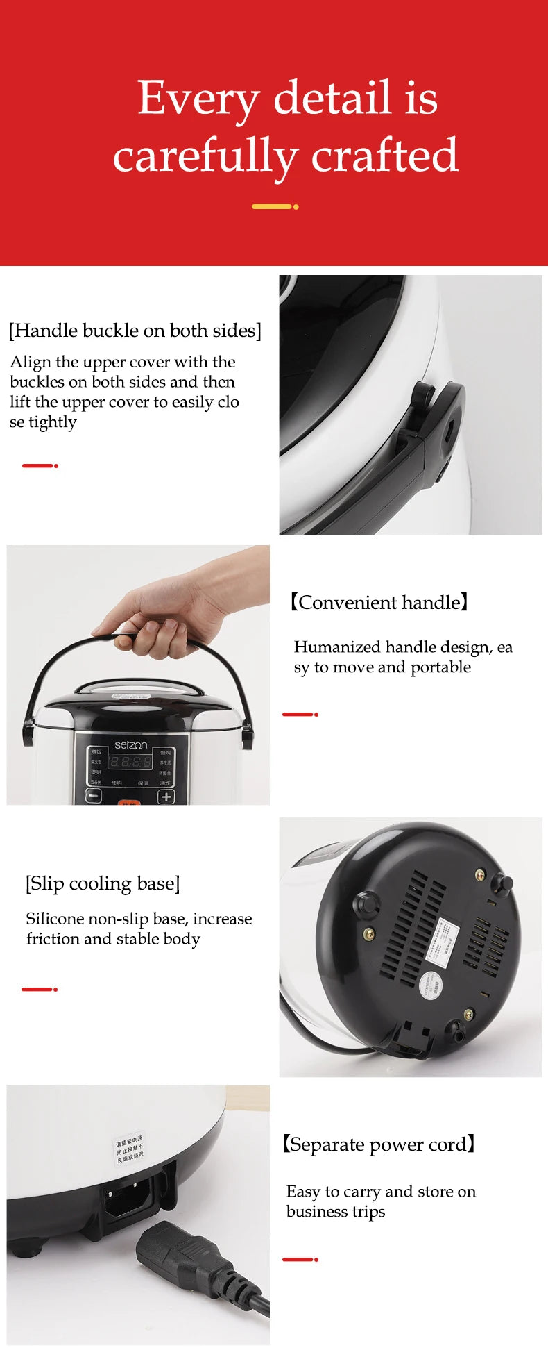 Car Rice Cooker 2l Electric Truck Multi-Cooker Soup