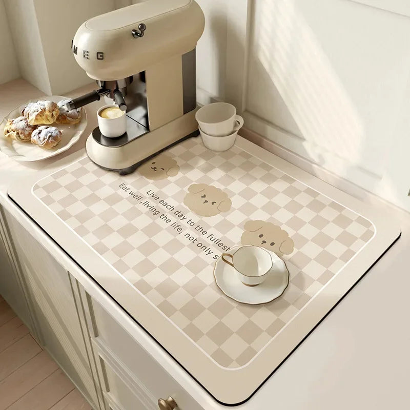 Super Antiskid Large Absorbent Draining Mat Super Absorbent