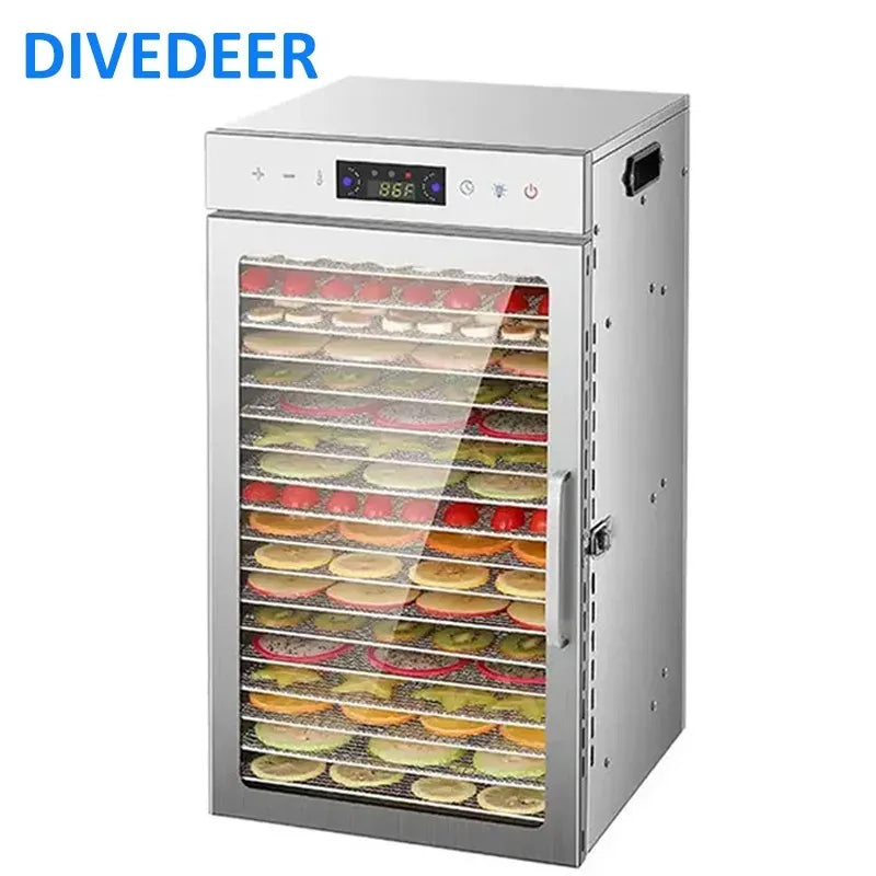 Divedeer 6-18 Layer Touch Screen Food Dehydrator Fruits