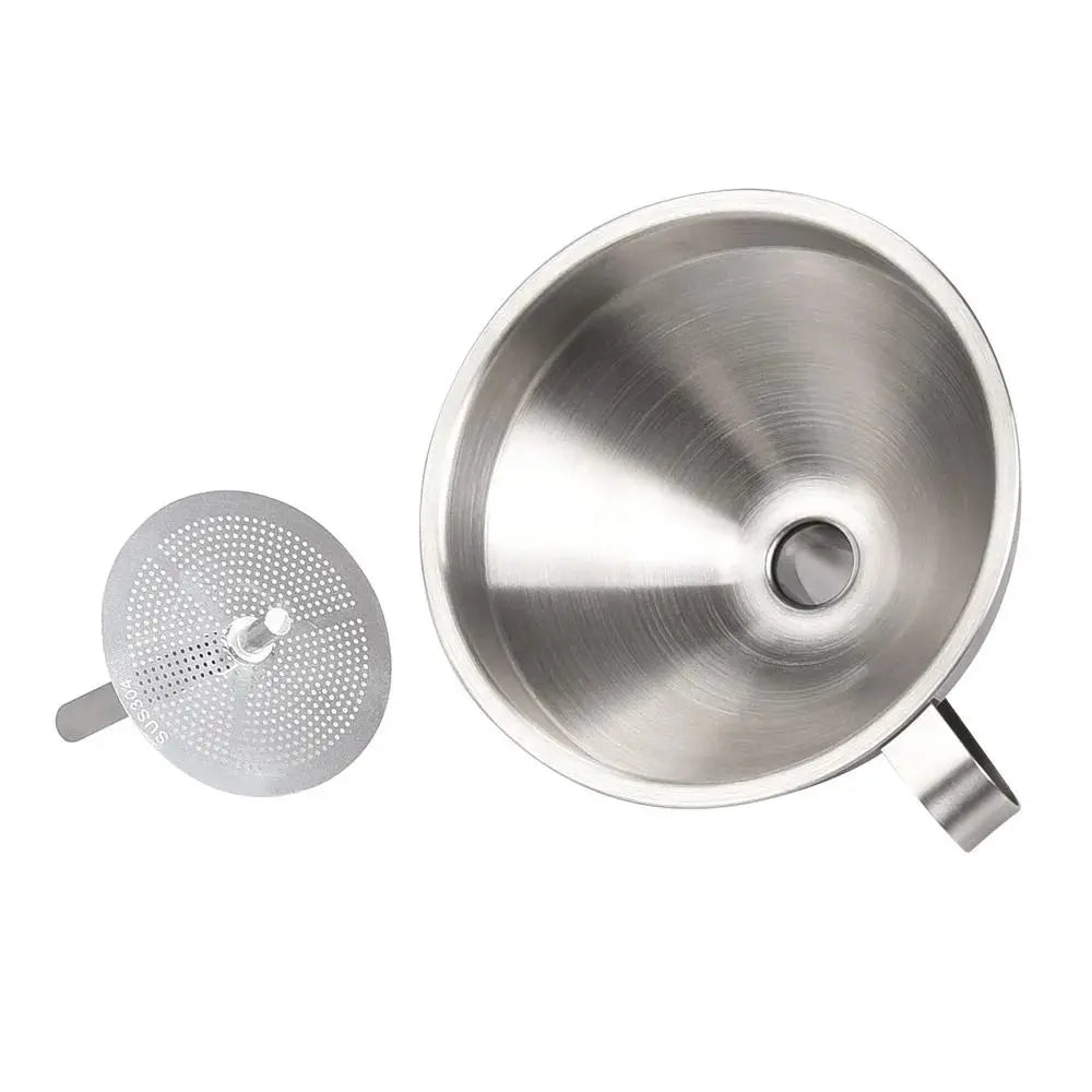 Stainless Steel Funnel Oil Liquid Metal Funnel Detachable