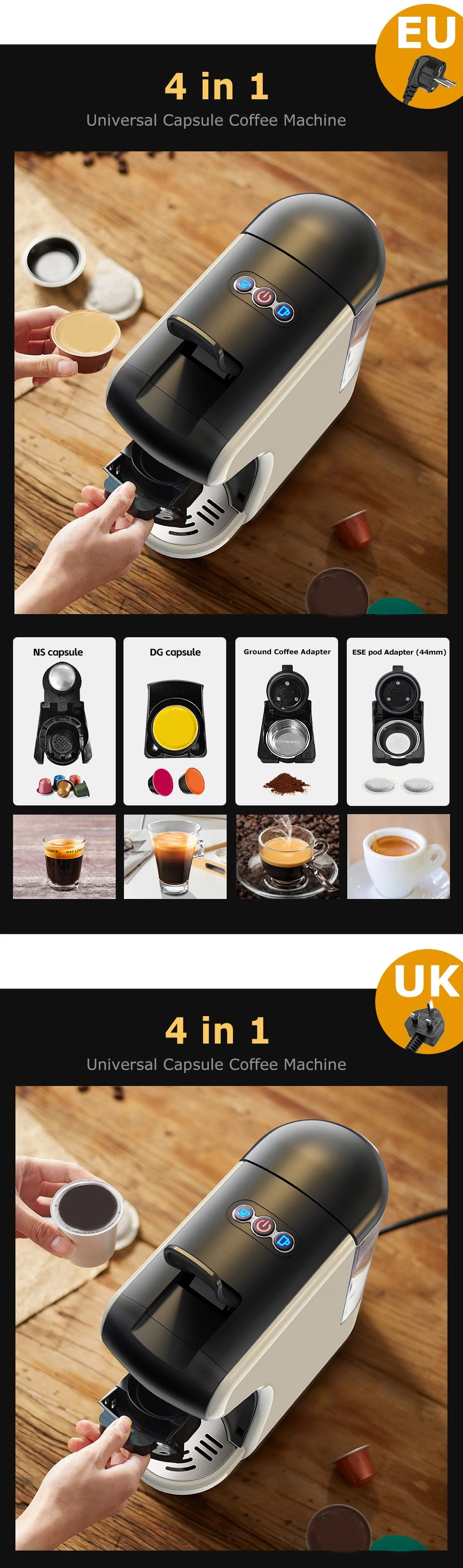 Hibrew In Multiple Capsule Coffee Maker Full Automatic