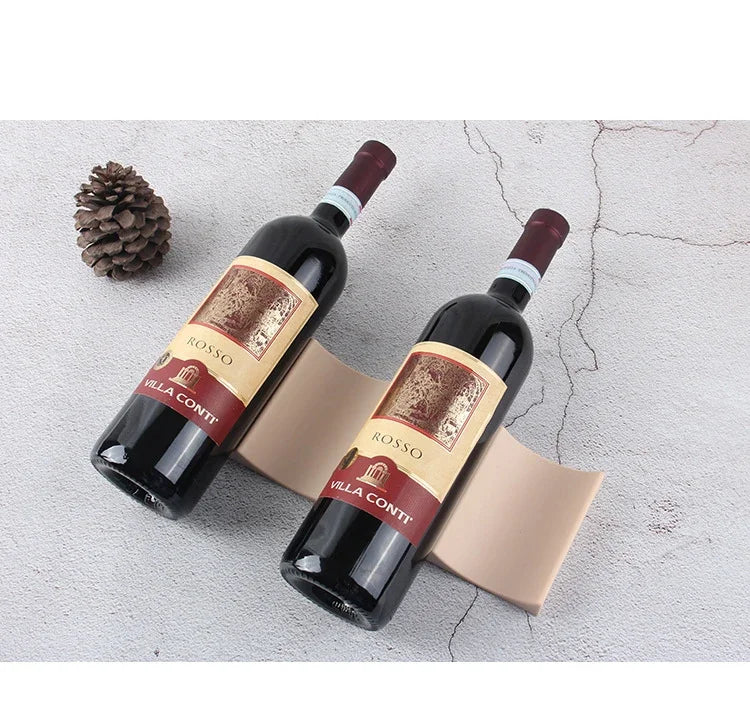 1pc Stackable Wine Rack Bottle Holder Countertop Organizer