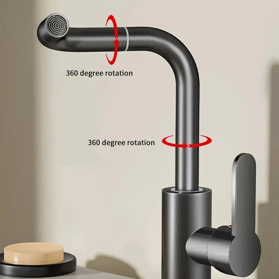 360 Rotation Cold Water Mixing Faucet Suitable Bathrooms