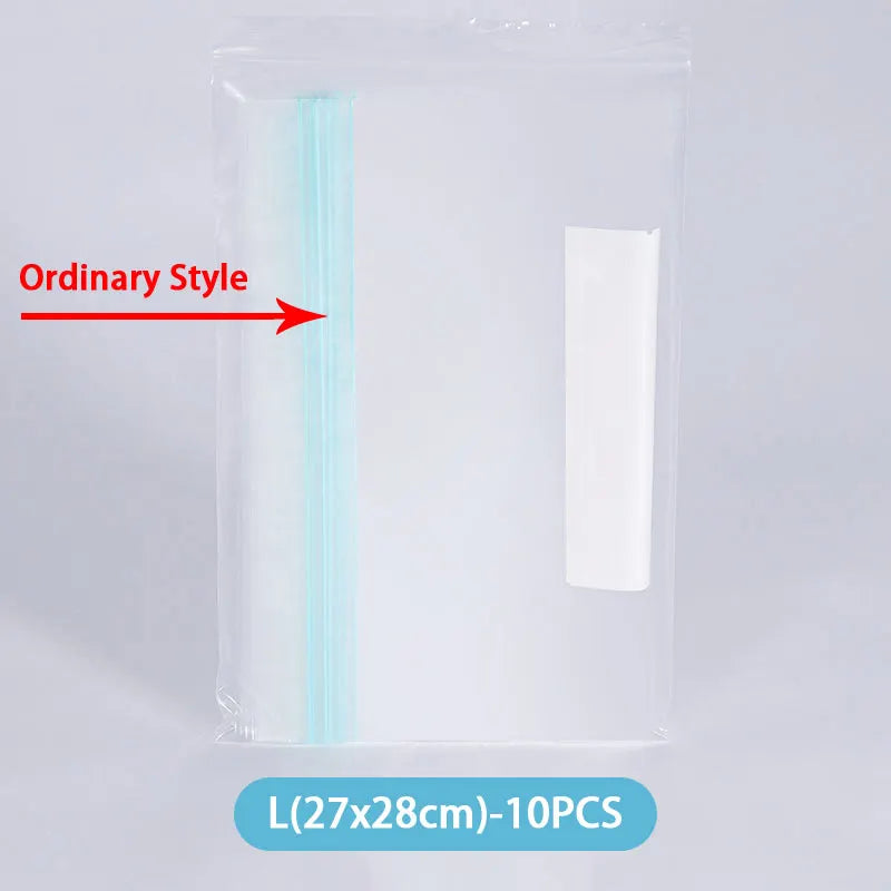 Reusable Zipper Bag Stand Up Zip Shut Plastic