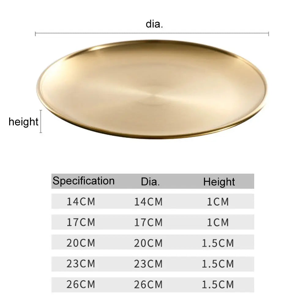 High Quality Stainless Steel Bone Spitting Dish Gold