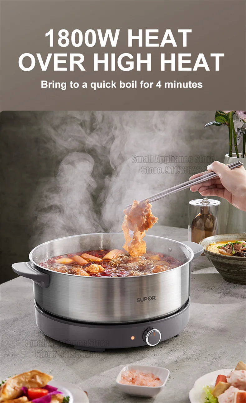 Supor 220v Multi Cookers Split Electric Pot 1-7