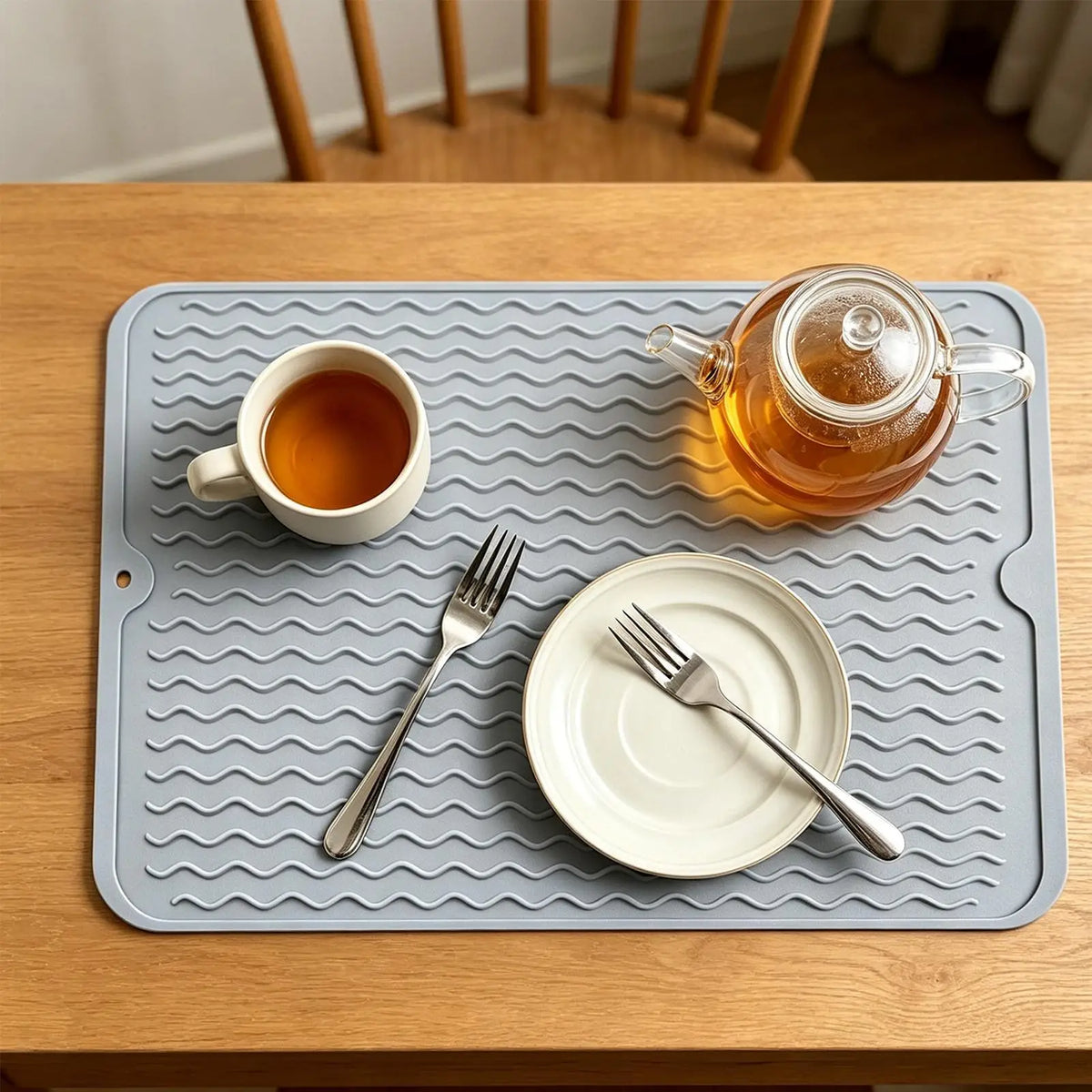 Multi Countertop Silicone Anti Slip Drainage Mat Dishware