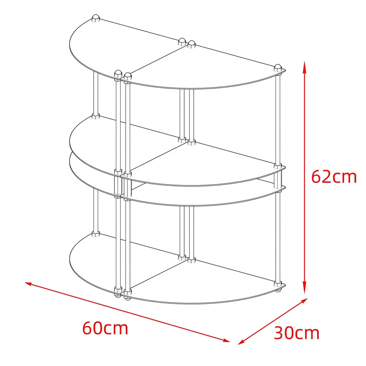 Bauhaus Stainless Steel Metal Modular Storage Rack Floor