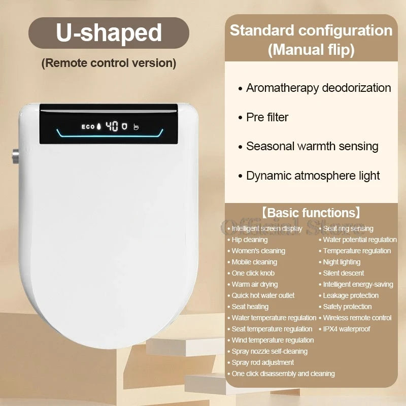 Automatic Intelligent Toilet Seat Cover Cleaning Drying Functions
