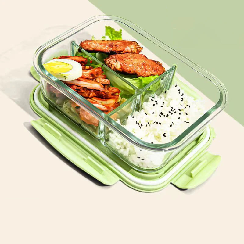 Style Lunch Box Glass 1050ml Microwave Bento Box