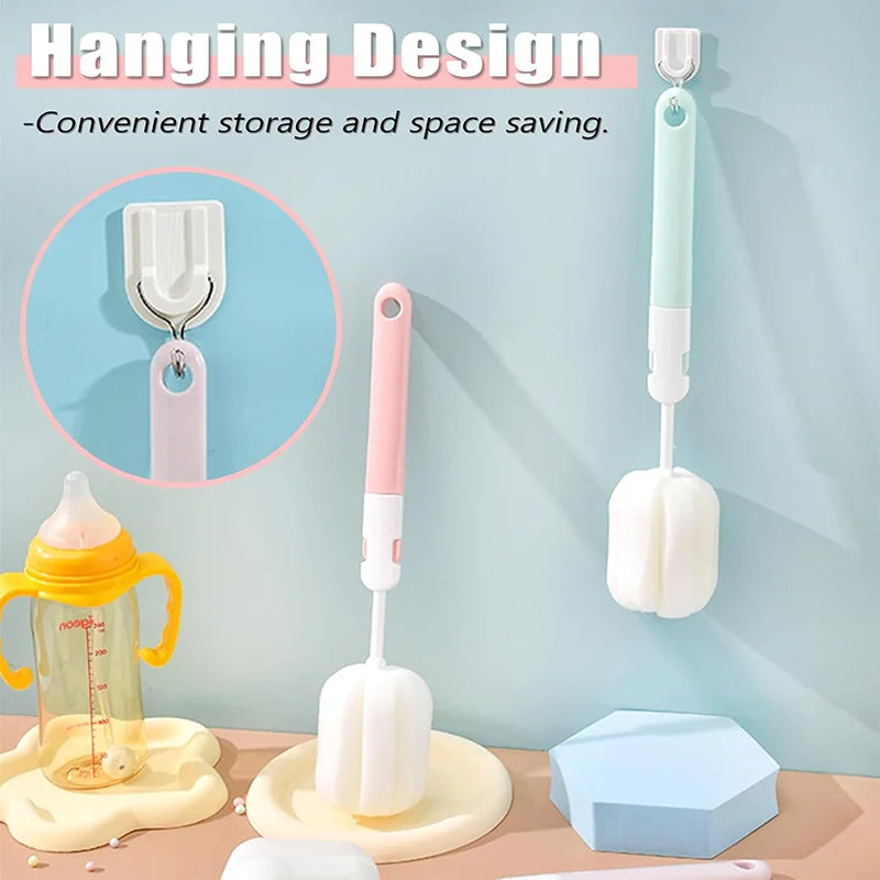Spong Bottle Brush 5pcs Cup Brushes Sponge Baby