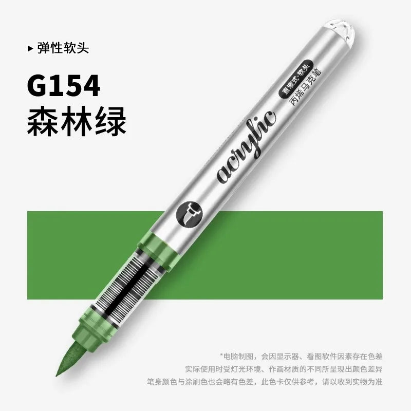 Grasp 120/1 Colors Acrylic Markers Brush Pens Fabric
