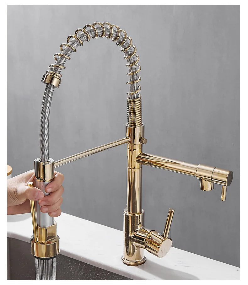 Gegve Faucets Removable Taps Brush Brass Faucet Water