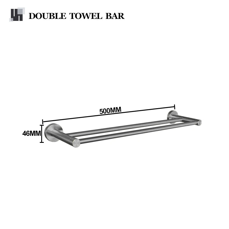 Gray Bathroom Hardware Cup Rack Towel Rack Toilet