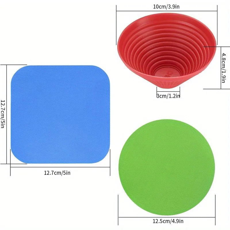 1pc Rubber Can Opener Pad Reusable Bottle Opening