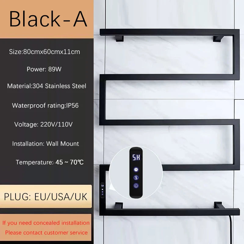 Oxg Wall Mounted Bathroom Electric Towel Warmer Rack