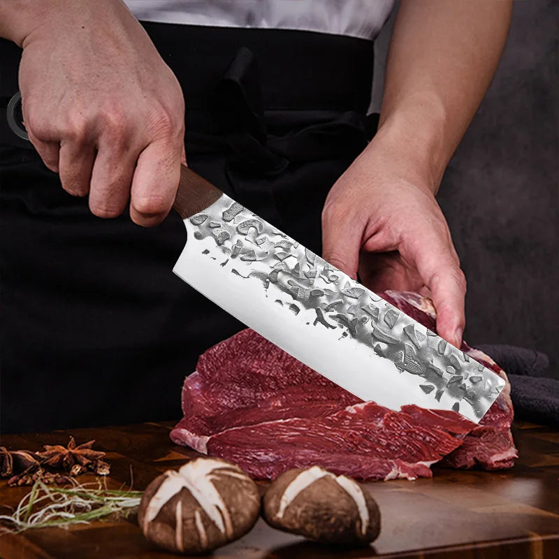 Forged Cleaver Chef Knife Slicing Butcher Knife Meat