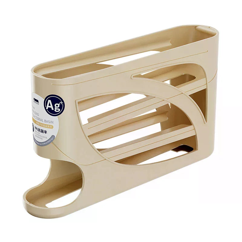 Automatic Rolling Tier Egg Holder Dispenser Refrigerator Egg