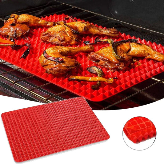 Non-Stick Silicone Pyramid Cooking Mat Baking Mat Grid