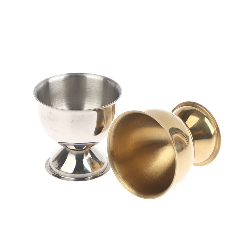 4pcs Egg Cups Handy Stainless Steel Boiled Egg