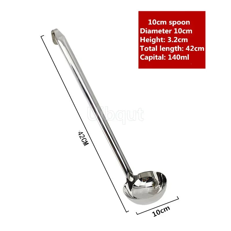 Stainless Steel Long Handle Ladle Serving Spoon Big