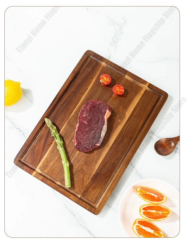 Acacia Wood Cutting Board Thickened Chopping Board Large