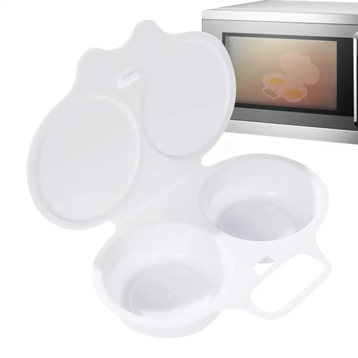 Food Grades Plastic Microwave Cooking Eggs Steamer Convenient