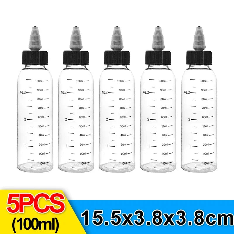 10/1pcs Plastic Squeeze Bottle Reusable Sauce Oil Dispenser