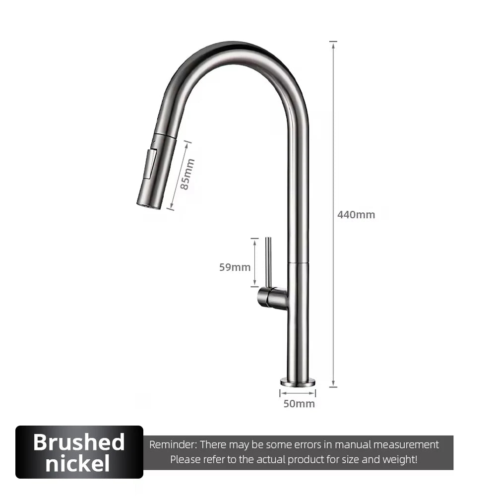 Brushed Rose Gold Faucet Pull Down Sprayer Handle
