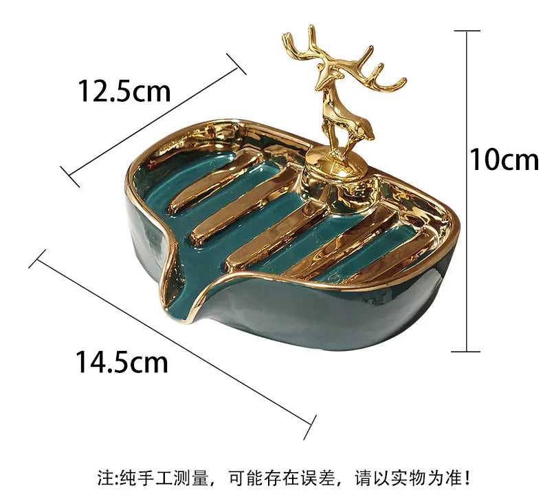 Ceramic Soap Box Soap Dish Bathroom Supplies Drain