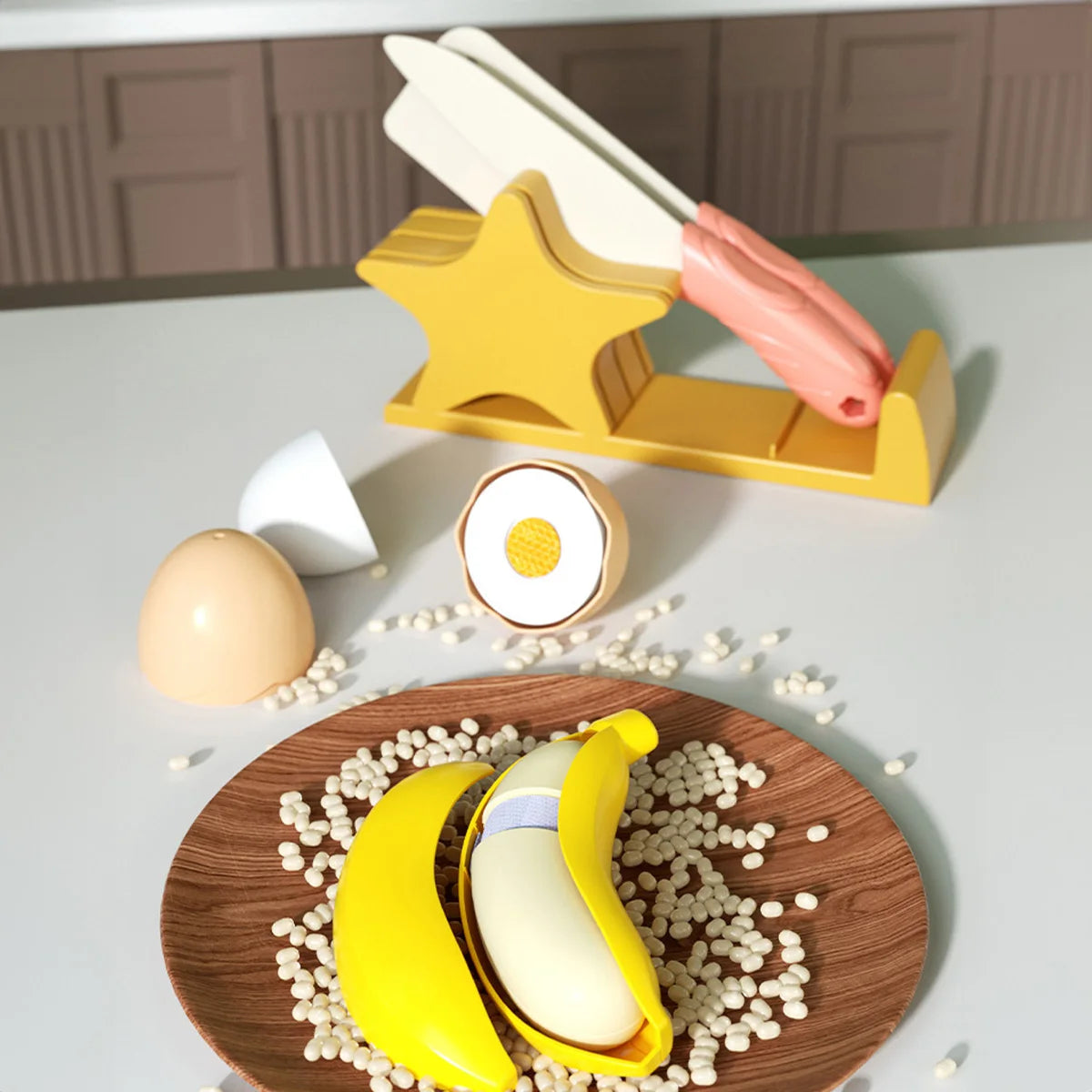 Cutting Play Food Toys Pretend Cooking Fruit &Vegetables&Fast