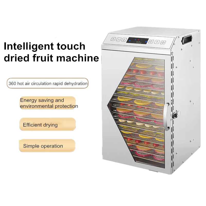 18-Tier Commercial Food Dehydrator Heavy-Duty Dryer Meat Fruits