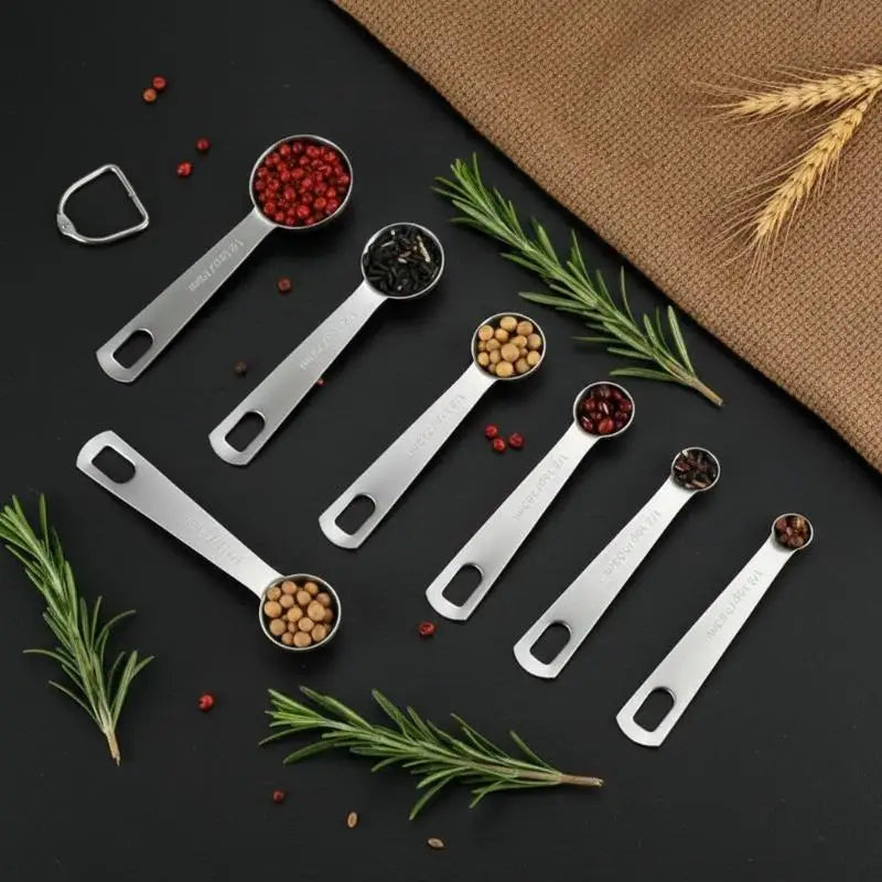 Stainless Steel Measuring Spoon 1/5/6 Scale Measuring Ruler