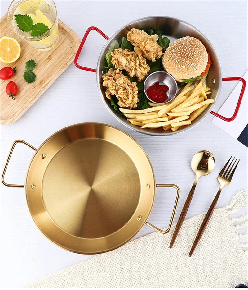 Paella Pan Smart Utensils Kitchenware Skillet Frying Stove