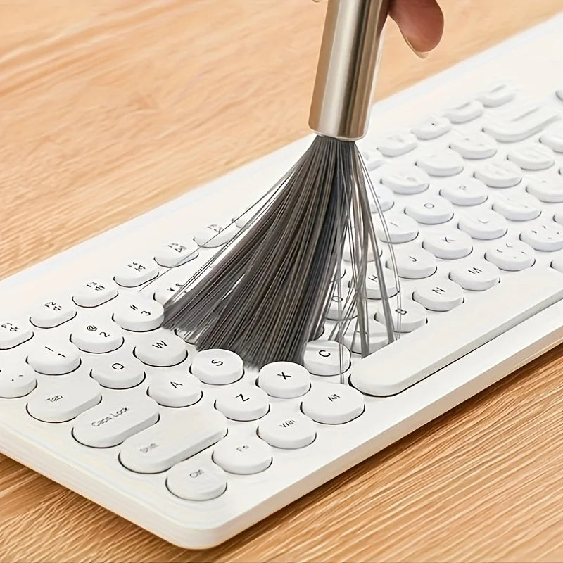 1pc Long Handle Wall Hanging Cleaning Brush Fan