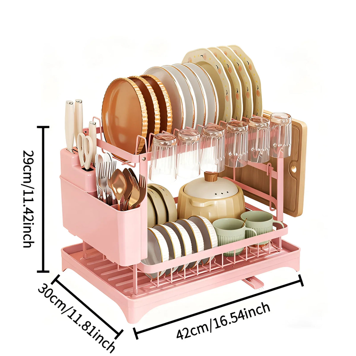 Stainless Steel Dish Rack Hygienic & Residue-Free Drying