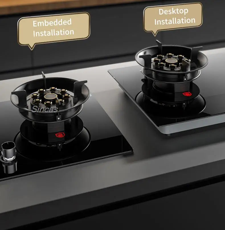 Gas Stoves Dual Stove Embedded Nature Gas/Lpg Timing