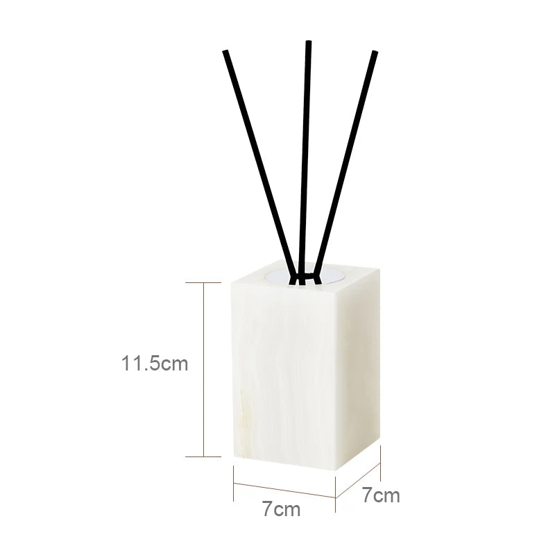 White Onyx Natural Marble Bathroom Luxury Soap Dispenser