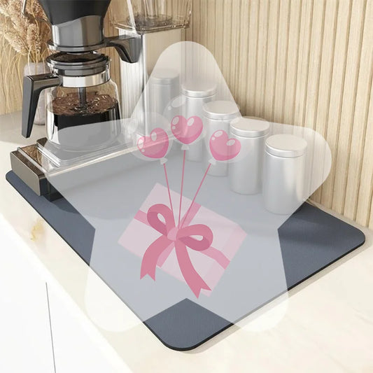 Absorbent Fast Drying Non Slip Counter Mat 30