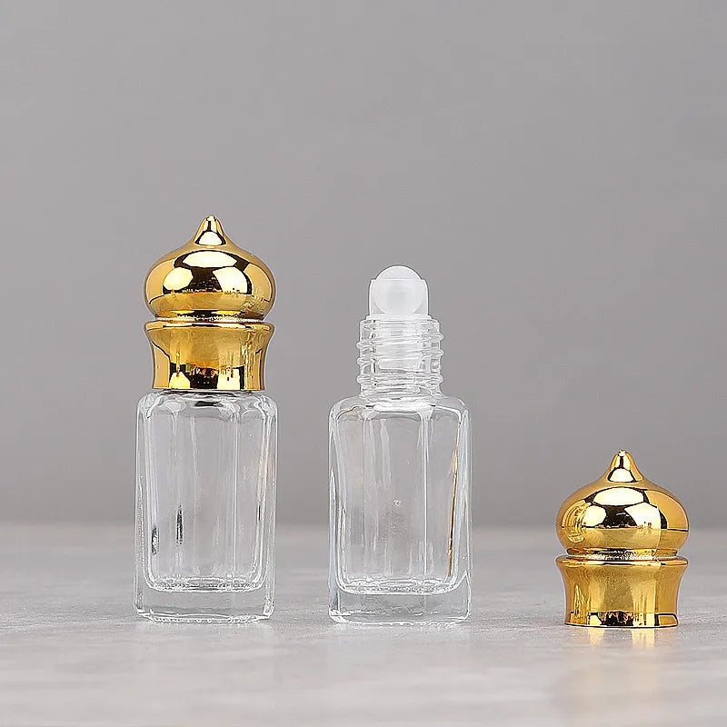 30/50/100pcs 3ml/6ml/12ml Empty Clear Glass Essential Oil Bottle