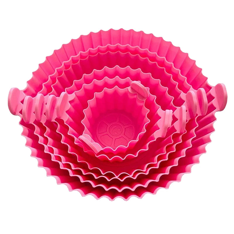 Air Fryer Silicone Basket Reusable Liner Baking Tray