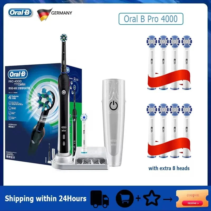 Oral Sonic Electric Toothbrush Pro4000 Rpo600 D12 Vitality