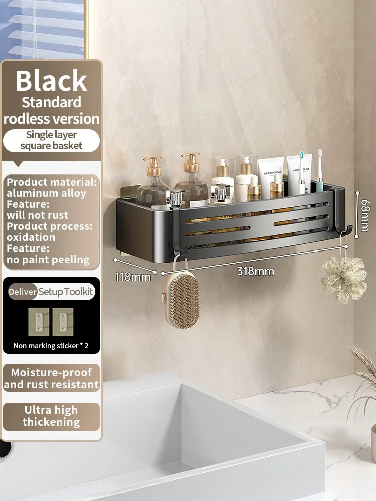 No Need To Drill Walls Installation Aluminum Bathroom