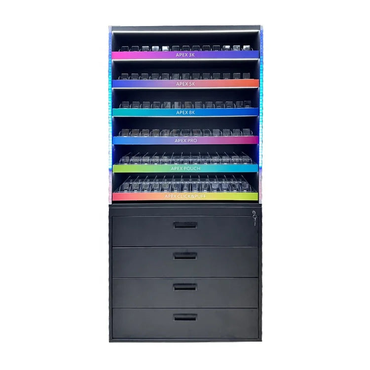 Customization Apex Modern Smoke Shop Furniture Design Led